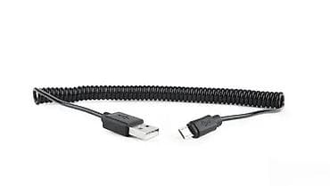 Mobile Phones & Accessories: Spiralni USB–Micro USB kabl - Konektori: USB-A (muški) na Micro USB at lalafo.rs — 3 Mobile Phones & Accessories: Spiralni USB–Micro USB kabl - Konektori: USB-A (muški) na Micro USB — 3
