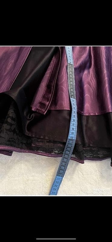 sako laneni: Ljubičasta koktel/večernja haljina na bretele - Materijal sa at lalafo.rs — 4 sako laneni: Ljubičasta koktel/večernja haljina na bretele - Materijal sa — 4