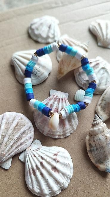 Letnji set narukvica sa motivima mora - Rukotvorine od heishi perlica na lalafo.rs — 4 Letnji set narukvica sa motivima mora - Rukotvorine od heishi perlica — 4