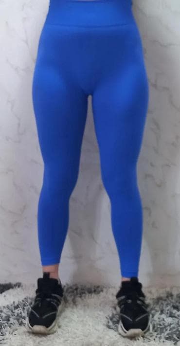 cista koza broj: Ženske sportske helanke – kraljevski plave - Visok struk sa širokim na lalafo.rs — 3 cista koza broj: Ženske sportske helanke – kraljevski plave - Visok struk sa širokim — 3