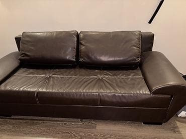 cista koza broj: Trodvosed/sofa od tamno braon eko-kože - Prostran trosed sa dubokim na lalafo.rs — 5 cista koza broj: Trodvosed/sofa od tamno braon eko-kože - Prostran trosed sa dubokim — 5