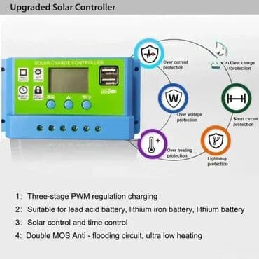 Elektro materijal: 30A PWM solarni kontroler punjenja – 12/24V automatski Kvalitetan na lalafo.rs Elektro materijal: 30A PWM solarni kontroler punjenja – 12/24V automatski Kvalitetan