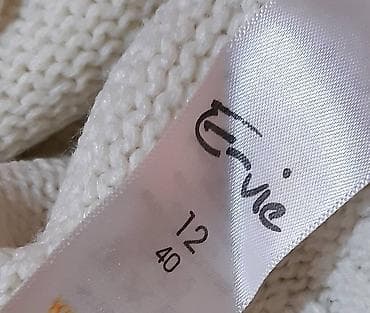 Ženska pletena tunika/suknjič brenda Evie. - Boja: bela - Veličina na lalafo.rs — 3 Ženska pletena tunika/suknjič brenda Evie. - Boja: bela - Veličina — 3