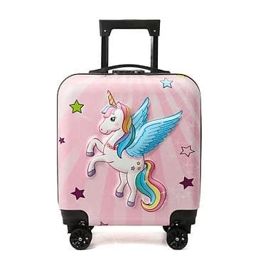 Backpacks, bags and suitcases: Dečji kofer sa jednorogom na točkićima - Dimenzije kabinskog formata at lalafo.rs — 1 Backpacks, bags and suitcases: Dečji kofer sa jednorogom na točkićima - Dimenzije kabinskog formata — 1