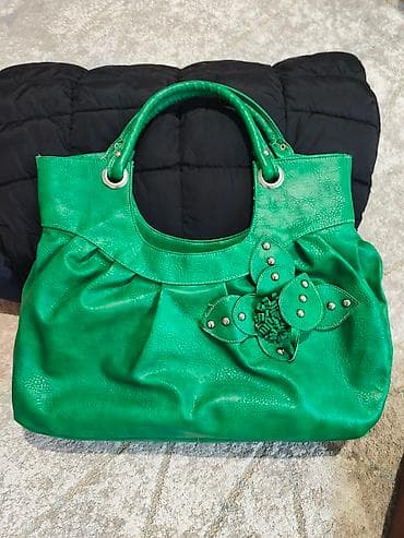 Zelena damska torba sa ručkama za nošenje u ruci ili na ramenu na lalafo.rs — 4 Zelena damska torba sa ručkama za nošenje u ruci ili na ramenu — 4