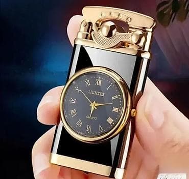 Upaljač brener sa satom 🔥 Elegantni metalni gasni upaljač sa mlaznim at lalafo.rs — 1 Upaljač brener sa satom 🔥 Elegantni metalni gasni upaljač sa mlaznim — 1