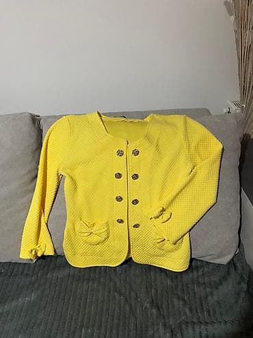 pantalone gina benotti: Ženski sako/blejzer u jarko žutoj boji. - Teksturiran, reljefni na lalafo.rs — 1 pantalone gina benotti: Ženski sako/blejzer u jarko žutoj boji. - Teksturiran, reljefni — 1