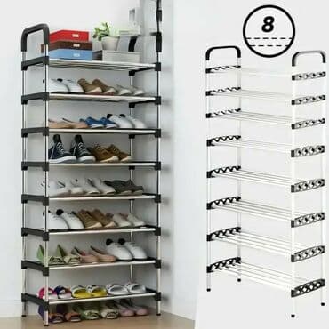 👟👠 Stalak za obuću sa 8 polica – Regal 💰 Cena: 2800 RSD na lalafo.rs 👟👠 Stalak za obuću sa 8 polica – Regal 💰 Cena: 2800 RSD