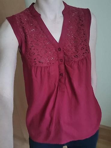 Vero moda bordo bluza XS/S. Letnja bluza bez rukava. Prodajem je samo at lalafo.rs — 6 Vero moda bordo bluza XS/S. Letnja bluza bez rukava. Prodajem je samo — 6