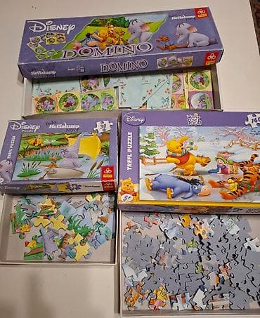 Winnie the pooh Clementoni original 2 puzle i domine sve je ista na lalafo.rs — 2 Winnie the pooh Clementoni original 2 puzle i domine sve je ista — 2