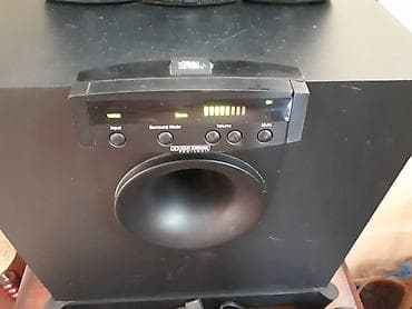 JBL vufer sa originalnim satelitima i pripadajucim kablovima. Uredjaj na lalafo.rs — 2 JBL vufer sa originalnim satelitima i pripadajucim kablovima. Uredjaj — 2
