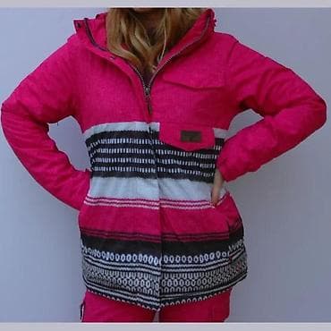 Women's Clothing: Ženska zimska jakna u roze boji sa upečatljivim prugastim dezenom u at lalafo.rs — 1 Women's Clothing: Ženska zimska jakna u roze boji sa upečatljivim prugastim dezenom u — 1