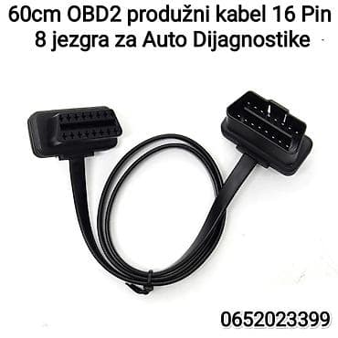 Transport: Obd2 produžni kabel 16 pina, 8 jezgra za elm auto dijagnostike at lalafo.rs — 1 Transport: Obd2 produžni kabel 16 pina, 8 jezgra za elm auto dijagnostike — 1