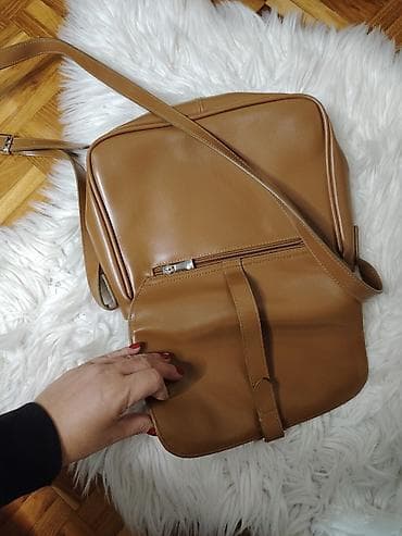 Ženska torba preko ramena – karamel smeđa - Materijal: glatka na lalafo.rs — 3 Ženska torba preko ramena – karamel smeđa - Materijal: glatka — 3