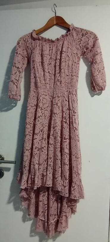 - Čipkane haljine (2 komada): • Roze haljina od čipke: 3/4 rukavi na lalafo.rs - Čipkane haljine (2 komada): • Roze haljina od čipke: 3/4 rukavi