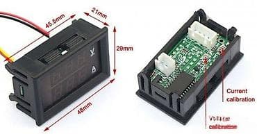 Digitalni DC voltmetar-ampermetar 100V/10A - Dvostruki LED prikaz at lalafo.rs — 3 Digitalni DC voltmetar-ampermetar 100V/10A - Dvostruki LED prikaz — 3