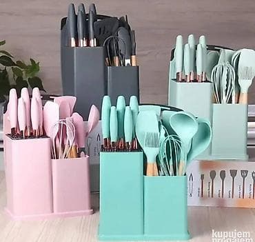 Set kuhinjkog pribora 19u1 Kuhinjski Pribor za kuvanje Nozevi Drzac na lalafo.rs — 2 Set kuhinjkog pribora 19u1 Kuhinjski Pribor za kuvanje Nozevi Drzac — 2