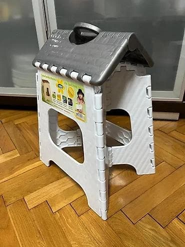 Kids' furniture: Preklopna plastična sklopiva stolica/tabure – HOBBY - Višenamenska at lalafo.rs — 4 Kids' furniture: Preklopna plastična sklopiva stolica/tabure – HOBBY - Višenamenska — 4