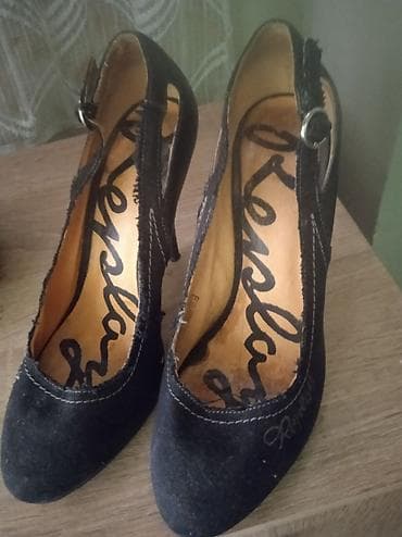 Ženske cipele sa visokom štiklom u teget boji, izrađene od brušene na lalafo.rs — 1 Ženske cipele sa visokom štiklom u teget boji, izrađene od brušene — 1