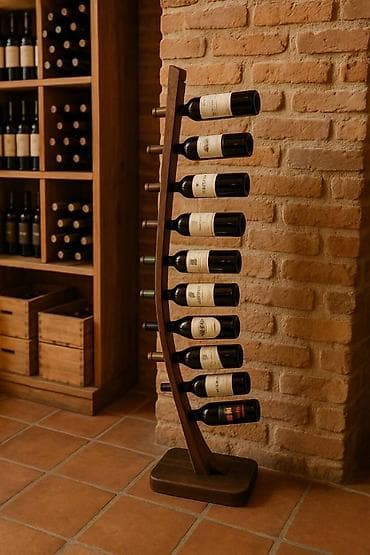 Matresses: Drveni samostojeći stalak za vino – elegantan - Kapacitet: 10 boca at lalafo.rs — 3 Matresses: Drveni samostojeći stalak za vino – elegantan - Kapacitet: 10 boca — 3