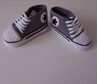 Heklane nehodajuće patike za bebe, dečake I devojčice, od pamučnog na lalafo.rs — 7 Heklane nehodajuće patike za bebe, dečake I devojčice, od pamučnog — 7