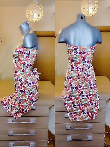 Letnja strapless haljina sa cvetnim printom - Brend: Miss Two - na lalafo.rs — 2 Letnja strapless haljina sa cvetnim printom - Brend: Miss Two - — 2