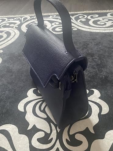 Elegantna ženska torbica – tamno plava - Materijal: teksturisana eko at lalafo.rs — 2 Elegantna ženska torbica – tamno plava - Materijal: teksturisana eko — 2