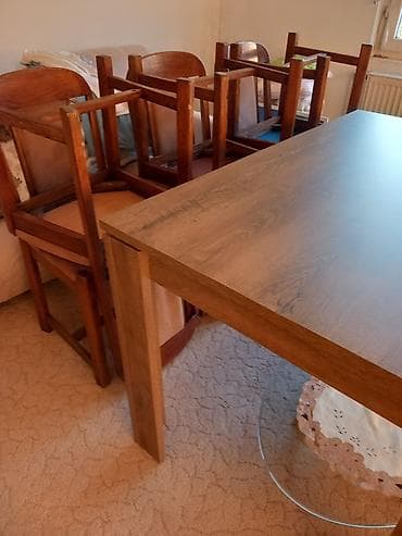 Trpezarijski komplet – sto i 6 stolica - Sto pravougaonog oblika na lalafo.rs — 1 Trpezarijski komplet – sto i 6 stolica - Sto pravougaonog oblika — 1