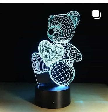 pepco stone lampe: 3D iluziona LED lampa – meda sa srcem - Dekorativna noćna lampa sa 3D at lalafo.rs — 1 pepco stone lampe: 3D iluziona LED lampa – meda sa srcem - Dekorativna noćna lampa sa 3D — 1