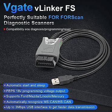 Transport: Vgate vLinker FS USB OBD2 za Ford Mazda MS CAN HS CAN Auto at lalafo.rs — 9 Transport: Vgate vLinker FS USB OBD2 za Ford Mazda MS CAN HS CAN Auto — 9
