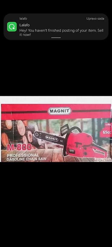 Benzinska motorna testera MAGNIT M-800 - Profesionalna benzinska na lalafo.rs Benzinska motorna testera MAGNIT M-800 - Profesionalna benzinska