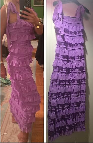 Haljinica boje lila 💜 Dugacka, sa karnerima sa obe strane, ljubičasta na lalafo.rs — 2 Haljinica boje lila 💜 Dugacka, sa karnerima sa obe strane, ljubičasta — 2