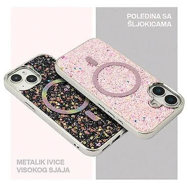 Futrola GLAM GLOW MagSafe za iPhone 16 Pro (6.3) roze. Kataloški broj na lalafo.rs — 2 Futrola GLAM GLOW MagSafe za iPhone 16 Pro (6.3) roze. Kataloški broj — 2