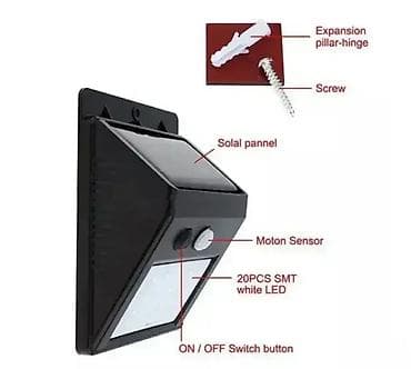 Solarne Lampe sa senzorom pokreta i senzorom svetla; Širok raspon na lalafo.rs — 6 Solarne Lampe sa senzorom pokreta i senzorom svetla; Širok raspon — 6