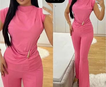 Ženski komplet pantalone + majica bez rukava - Moderan dvodelni na lalafo.rs Ženski komplet pantalone + majica bez rukava - Moderan dvodelni