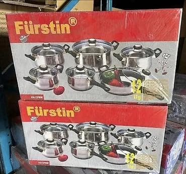 FÜRSTIN set posuđa – 12 delova - Komplet od nerđajućeg čelika sa na lalafo.rs FÜRSTIN set posuđa – 12 delova - Komplet od nerđajućeg čelika sa