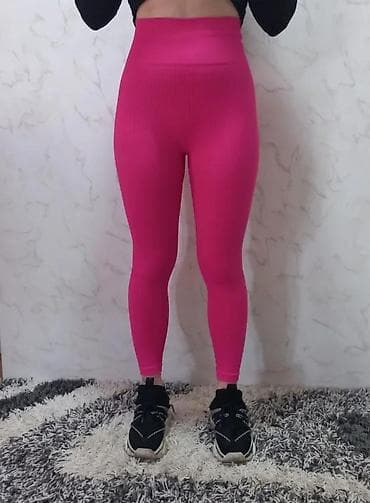 Ženske sportske helanke – hot pink - Visok struk sa širokim na lalafo.rs Ženske sportske helanke – hot pink - Visok struk sa širokim