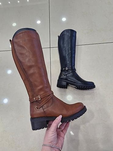 High boots, color - Brown at lalafo.rs — 1 High boots, color - Brown — 1