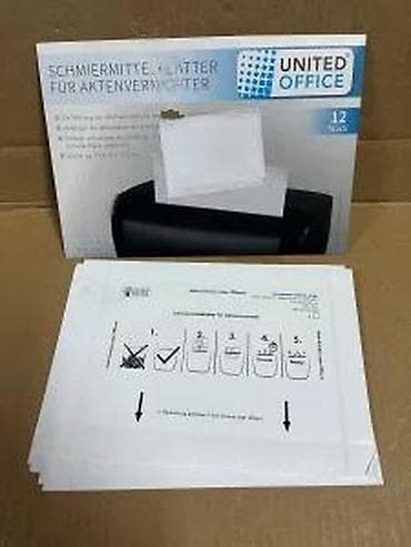 Tool Accessories & Attachments: United Office uljne listove za održavanje seckalica za papir at lalafo.rs — 5 Tool Accessories & Attachments: United Office uljne listove za održavanje seckalica za papir — 5