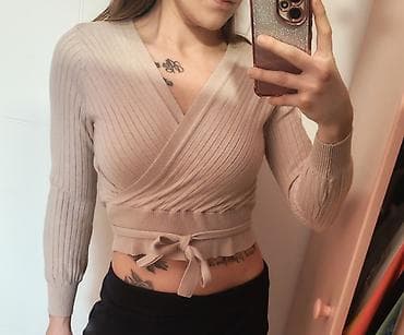 zenske broj: Hailys ženski rebrasti pulover na preklop - Brend: Hailys - Model at lalafo.rs — 2 zenske broj: Hailys ženski rebrasti pulover na preklop - Brend: Hailys - Model — 2