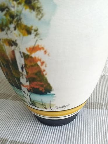 Vases and pots: Terakota Ručno Oslikana Veća Vazna 80s - 26 cm Stanje: Nekorišćeno at lalafo.rs — 5 Vases and pots: Terakota Ručno Oslikana Veća Vazna 80s - 26 cm Stanje: Nekorišćeno — 5