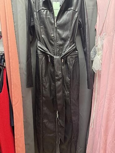 Dugi ženski mantil haljina od veštačke kože KZN, veličina S. - Boja na lalafo.rs Dugi ženski mantil haljina od veštačke kože KZN, veličina S. - Boja