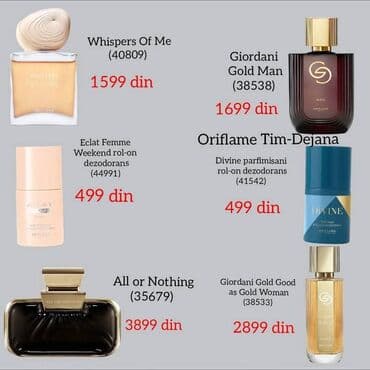 Parfemi: Oriflame parfemi i dezodoransi – izbor mirisa za žene i muškarce, sa na lalafo.rs Parfemi: Oriflame parfemi i dezodoransi – izbor mirisa za žene i muškarce, sa