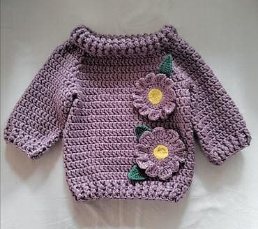 Ručno heklani dečiji džemperi i jaknice - Unikatni modeli izrađeni na lalafo.rs — 3 Ručno heklani dečiji džemperi i jaknice - Unikatni modeli izrađeni — 3