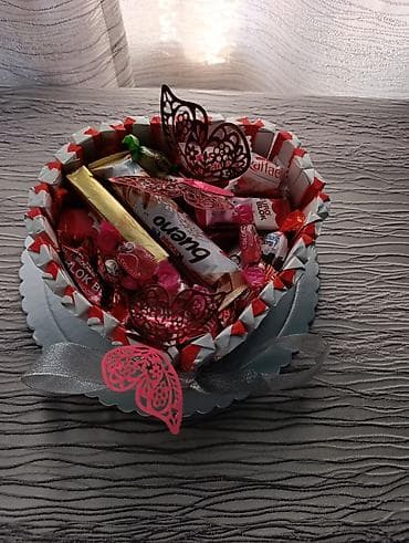 Ručno izrađene slatke korpe/torte od čokoladica – idealne za na lalafo.rs — 3 Ručno izrađene slatke korpe/torte od čokoladica – idealne za — 3