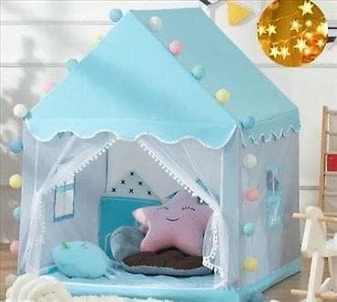 Šator za decu novo kućica sa zavesama Sator je lagan i prenosiv na lalafo.rs — 3 Šator za decu novo kućica sa zavesama Sator je lagan i prenosiv — 3