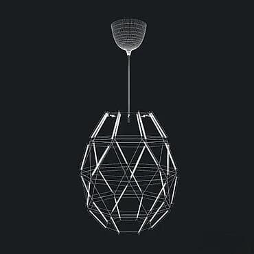 Stilski lusteri: Moderan viseći luster – geometrijski dizajn, bela mat - Tip na lalafo.rs — 6 Stilski lusteri: Moderan viseći luster – geometrijski dizajn, bela mat - Tip — 6