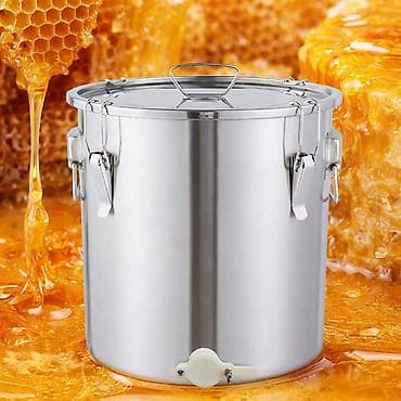 Inox posuda za med sa slavinom - Materijal: nerđajući čelik (glatka na lalafo.rs Inox posuda za med sa slavinom - Materijal: nerđajući čelik (glatka