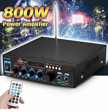 Bluetooth Karaoke Stereo Pojačalo 800W 🎶🎤 Moćno i kompaktno pojačalo na lalafo.rs — 2 Bluetooth Karaoke Stereo Pojačalo 800W 🎶🎤 Moćno i kompaktno pojačalo — 2