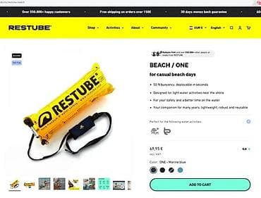 Sports & Leisure: RESTUBE – kompaktni sistem za bezbednost na vodi - Samonaduvavajuća at lalafo.rs — 4 Sports & Leisure: RESTUBE – kompaktni sistem za bezbednost na vodi - Samonaduvavajuća — 4